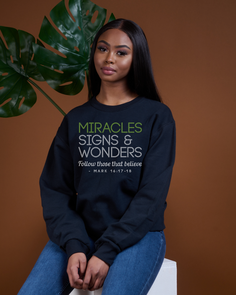 Miracles Signs & Wonders Bling Tee