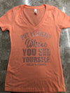 Put Yourself Bling Tee (Light Orange)