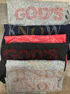 Medium Know Jesus Know Set Bling Long Sleeve (RTS)
