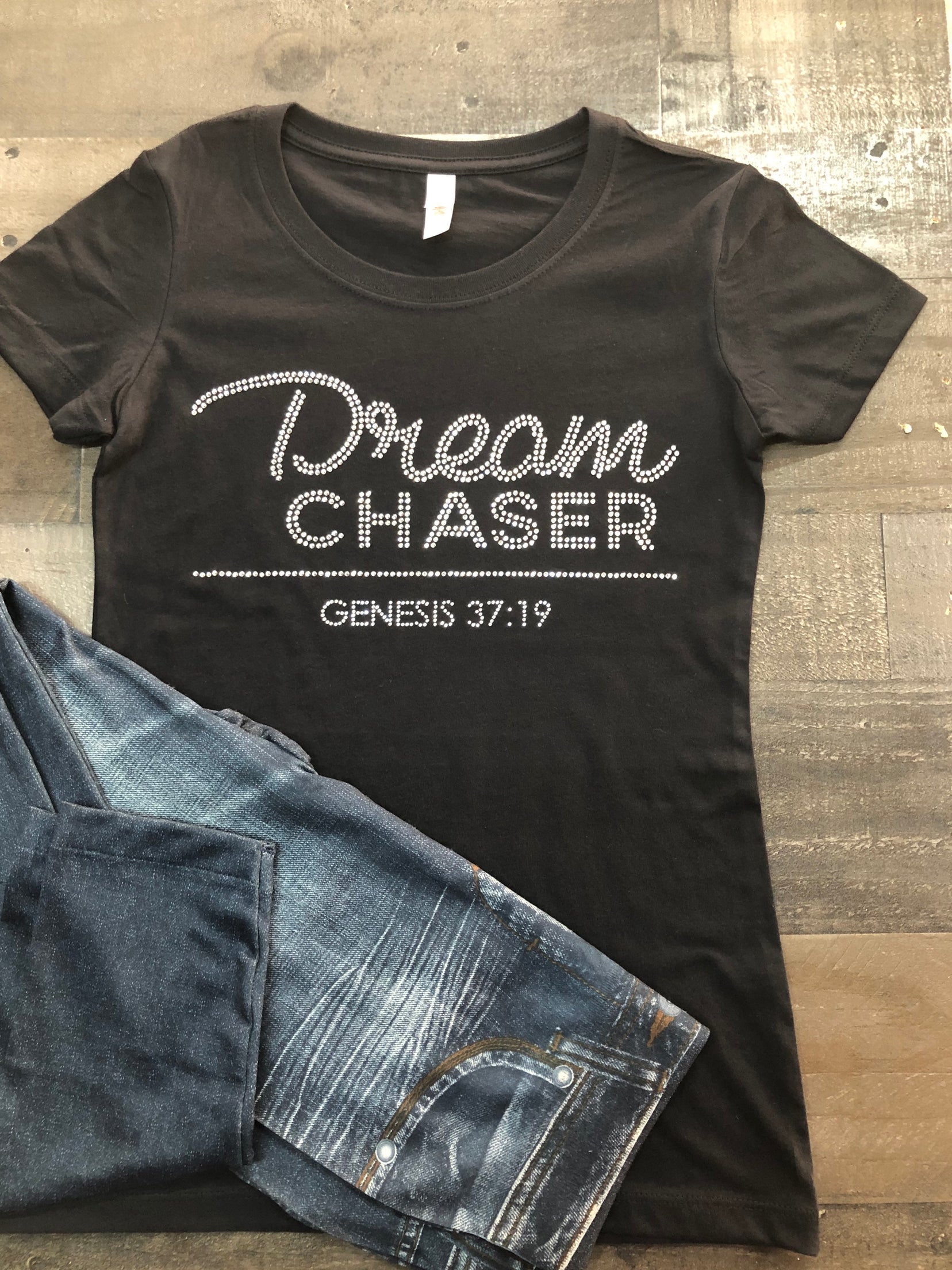 Dream Chaser Bling Tee/Hoodie/Long Sleeve -New