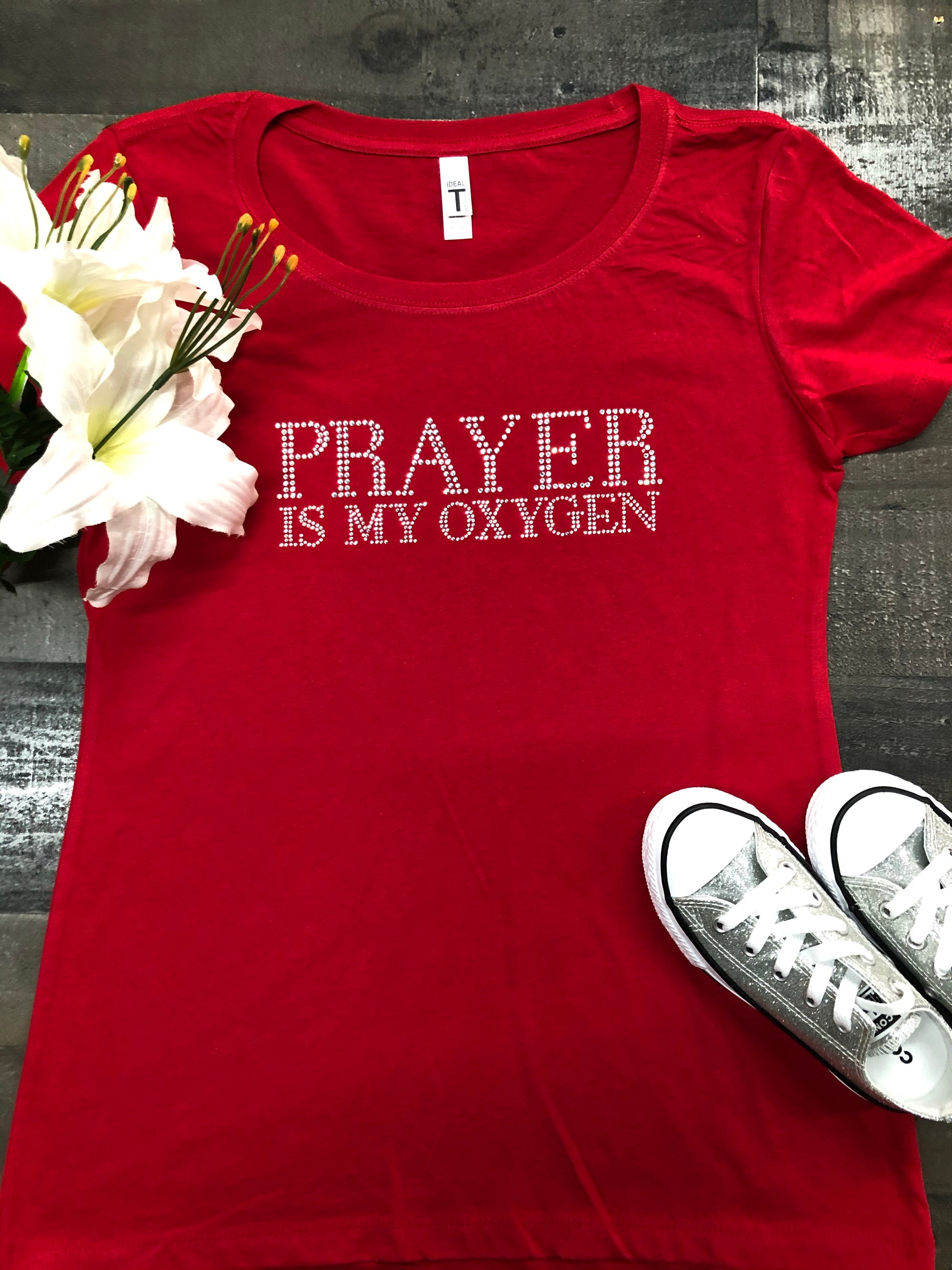Prayer Is My Oxygen (red)
