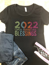 2022 Bling Tee w/orange/Hoodie/Long Sleeve (Colorful) -New