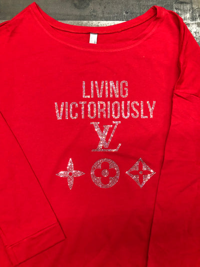 Living Victoriously” Beautiful Bling Raglan (Winter)